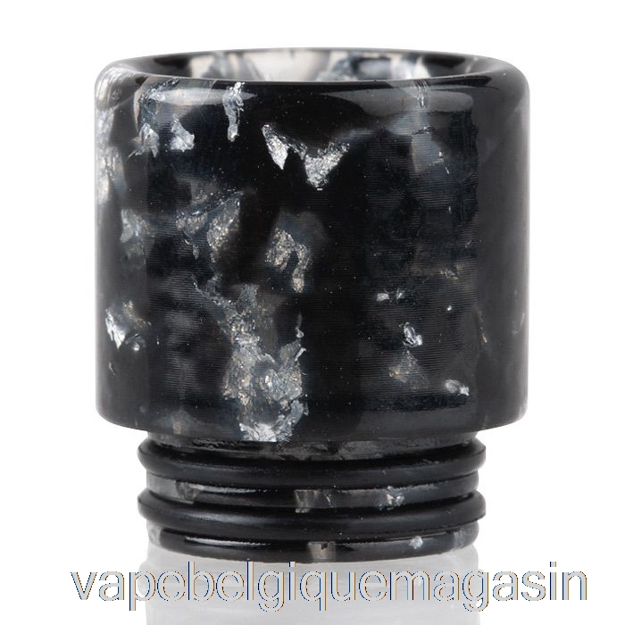 Vape Juice 810 Paillettes Résine Drip Tip Noir Argent